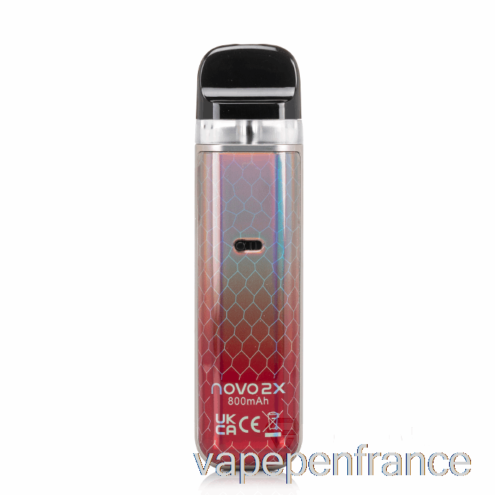 Smok Novo 2x 20w Système De Pods Stylo Vape Cobra Rouge Argenté